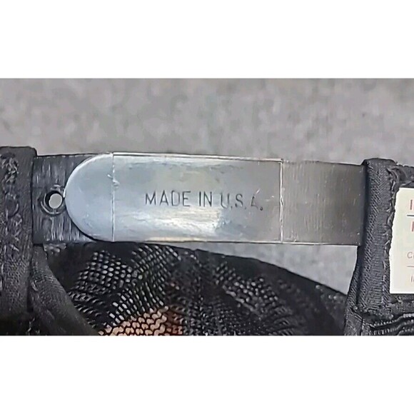 Vtg Preston The 151 Line Patch Hat Logo Mesh USA Snap Back Trucker Baseball Cap - Picture 6 of 6